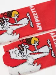 Женские новогодние носки conte new year 911 красный, , 36-39 (23-25), CONTE ELEGANT, - 3