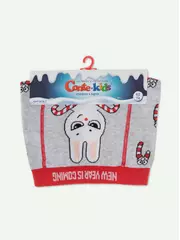 Детские новогодние колготки conte-kids new year 621 светло-серый, , 80-86 (14), CONTE-KIDS, - 3