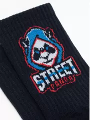 Удлиненные детские носки conte-kids active 929 темно-синий, , 16, CONTE-KIDS, - 2