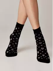 Носки женские (махровые) conte comfort 434 черный, , 38-39 (25), CONTE ELEGANT, - 1