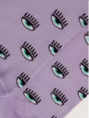 Носки женские с рисунком «eyes» classic 438 сиреневый, , 36-37 (23), CONTE ELEGANT, - 4