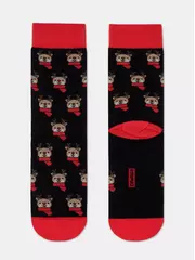 Мужские новогодние носки diwari new year 908 черный, , 42-45 (27-29), DIWARI, - 2