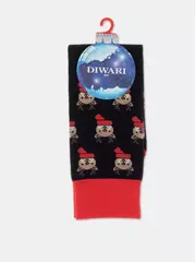 Мужские новогодние носки diwari new year 908 черный, , 42-45 (27-29), DIWARI, - 4