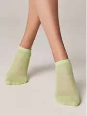 Ультракороткие женские носки active с сеточкой 277 салатовый, , 38-39 (25), CONTE ELEGANT, - 1