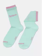 Носки женские хлопковые active (удлиненные) 488 бледно-бирюзовый, , 38-39 (25), CONTE ELEGANT, - 3