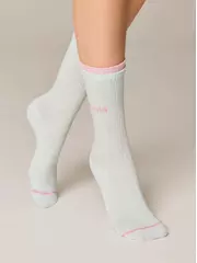 Носки женские хлопковые active (удлиненные) 488 бледно-бирюзовый, , 38-39 (25), CONTE ELEGANT, - 2