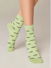 Носки женские хлопковые classic 528 салатовый, , 38-39 (25), CONTE ELEGANT, - 1
