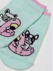 Носки детские "веселые ножки" 933 бледно-бирюзовый, , 12, CONTE-KIDS, - 3