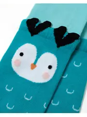 Колготки детские conte-kids tip-top (мордашки) 571 бирюза, , 104-110 (16), CONTE-KIDS, - 2