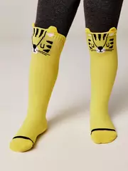 Колготки детские conte-kids tip-top (мордашки) 572 желтый, , 92-98 (14), CONTE-KIDS, - 1