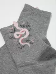 Носки женские хлопковые classic 537 серый, , 36-37 (23), CONTE ELEGANT, - 3