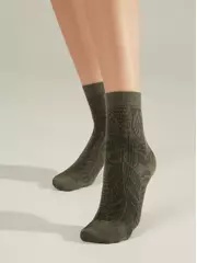 Носки женские хлопковые classic 530 хаки, , 36-37 (23), CONTE ELEGANT, - 2