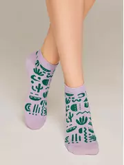 Носки женские хлопковые esli active (короткие) 534 сиреневый, , 36-37 (23), ESLI, - 1