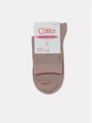 Носки женские хлопковые classic 529 пепельно-розовый, , 36-37 (23), CONTE ELEGANT, - 5
