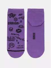 Носки мужские diwari happy (короткие) 174 фиолетовый, , 42-43 (27), DIWARI, - 1