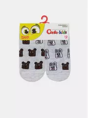 Носки детские "веселые ножки" 934 светло-серый, , 12, CONTE-KIDS, - 4