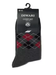 Носки мужские diwari comfort (меланж) 015 темно-серый, , 40-41 (25), DIWARI, - 2