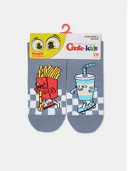 Хлопковые детские носки "веселые ножки" 938 темно-серый, , 20, CONTE-KIDS, - 4