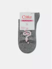 Носки женские хлопковые classic 537 серый, , 36-37 (23), CONTE ELEGANT, - 5