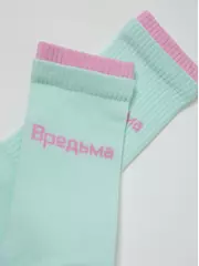 Носки женские хлопковые active (удлиненные) 488 бледно-бирюзовый, , 38-39 (25), CONTE ELEGANT, - 4