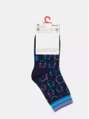 Хлопковые детские носки tip-top с рисунками 931 темно-синий, , 18, CONTE-KIDS, - 3