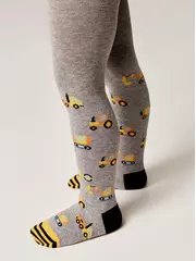 Колготки детские conte-kids tip-top 636 серый, , 92-98 (14), CONTE-KIDS, - 2