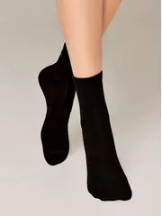 Носки женские хлопковые classic 540 черный, , 36-38 (23-25), CONTE ELEGANT, - 3