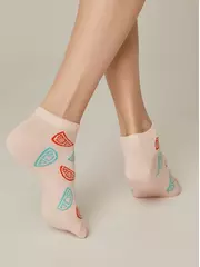 Носки женские хлопковые esli active (короткие) 533 персик, , 36-37 (23), ESLI, - 2