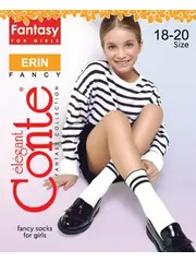 Носки для девочек нарядные erin bianco, , 20-22, CONTE ELEGANT, - 4