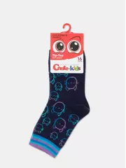 Хлопковые детские носки tip-top с рисунками 931 темно-синий, , 18, CONTE-KIDS, - 2