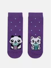 Носки детские "веселые ножки" 942 фиолетовый, , 18, CONTE-KIDS, - 1