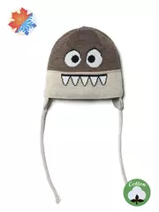 Шапка детская esli 18с-246сп коричнево-бежевый, , 46-48, ESLI, - 1