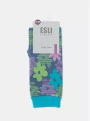 Носки женские хлопковые esli classic 527 светлый джинс, , 36-37 (23), ESLI, - 4