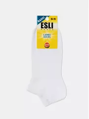 Носки женские (короткие) esli basic 18с-97/1спе 000 белый, , 36-39 (23-25), ESLI, - 5