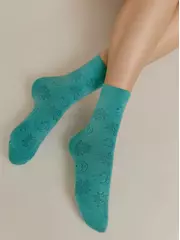 Носки женские хлопковые classic 529 бирюза, , 36-37 (23), CONTE ELEGANT, - 2