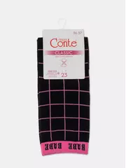 Носки женские хлопковые classic 526 черный, , 38-39 (25), CONTE ELEGANT, - 4