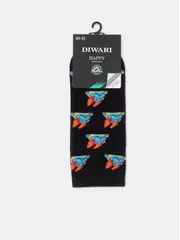 Носки мужские diwari happy (короткие) 171 черный, , 42-43 (27), DIWARI, - 3