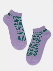 Носки женские хлопковые esli active (короткие) 534 сиреневый, , 36-37 (23), ESLI, - 4