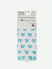 Удлиненные женские носки с хлопком 558 белый-бирюза, , 36-39 (23-25), CONTE ELEGANT, - 6