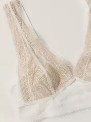 Бюстье с треугольными чашками из фактурного кружева lace twist lbe 1986 tofu, , 170-84/XS, CONTE ELEGANT, - 5