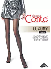 Колготки женские с люрексом luxury fantasy nero, , 4, CONTE ELEGANT, - 1