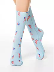 Носки женские хлопковые (3 пары) 754 ассорти, , 36-39 (23-25), CONTE ELEGANT, - 5