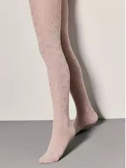 Колготки детские ажурные miss 609 пепельно-розовый, , 140-146 (22), CONTE-KIDS, - 3