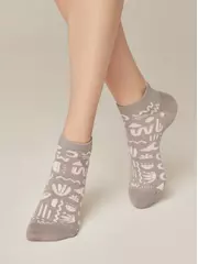 Носки женские esli active (короткие) 534 серый, , 36-37 (23), ESLI, - 1