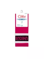 Удлиненные женские носки с полосками из прозрачной сетки active 156 фуксия, , 38-39 (25), CONTE ELEGANT, - 5