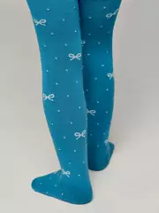 Хлопковые детские колготки tip-top с люрексом 545 бирюза, , 116-122 (18), CONTE-KIDS, - 2