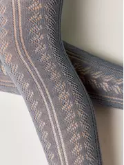 Ажурные детские колготки miss 617 темно-серый, , 150-152 (22), CONTE-KIDS, - 3