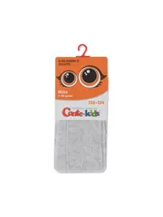 Ажурные детские колготки miss 617 светло-серый, , 104-110 (16), CONTE-KIDS, - 2