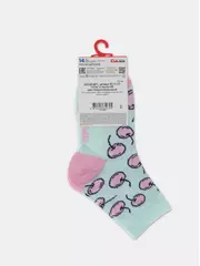 Хлопковые детские носки tip-top с рисунками 585 бледно-бирюзовый, , 14, CONTE-KIDS, - 4