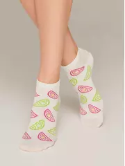 Носки женские esli active (короткие) 533 молочный, , 38-39 (25), ESLI, - 2